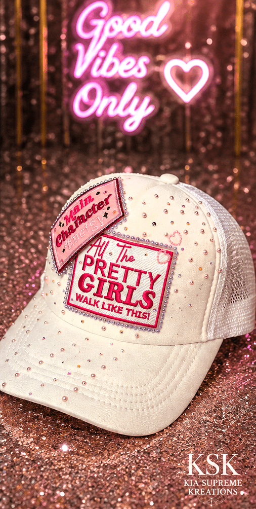 Pretty™ Rhinestone Trucker Hat – Kia Supreme Kreations product image 4