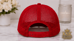 Queen Red™ Rhinestone Trucker Hat – Kia Supreme Kreations product image 5