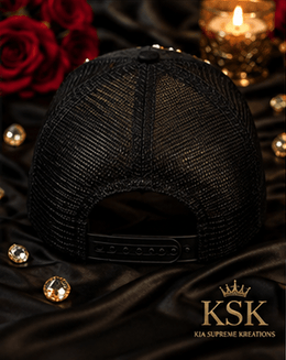 Rose™ Rhinestone Trucker Hat – Kia Supreme Kreations product image 5