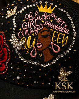 Rose™ Rhinestone Trucker Hat – Kia Supreme Kreations product image 6
