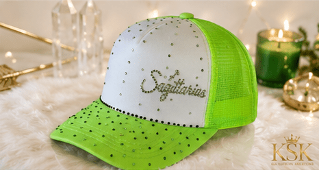 Sagittarius™ Zodiac Rhinestone Trucker Hat – Kia Supreme Kreations product image 7