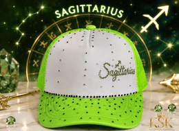 Sagittarius™ Zodiac Rhinestone Trucker Hat – Kia Supreme Kreations product image 2