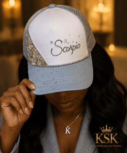 Scorpio™ Zodiac Rhinestone Trucker Hat – Kia Supreme Kreations product image 6
