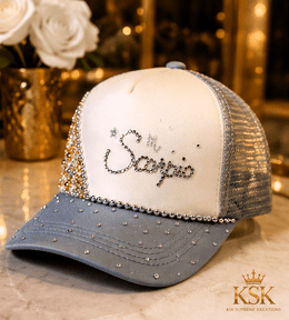 Scorpio™ Zodiac Rhinestone Trucker Hat – Kia Supreme Kreations product image 2