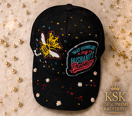 Sounds Like™ Rhinestone Trucker Hat – Kia Supreme Kreations product image 1