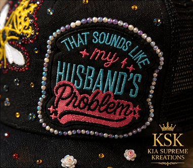 Sounds Like™ Rhinestone Trucker Hat – Kia Supreme Kreations product image 4