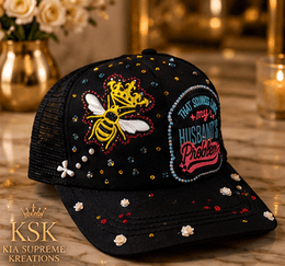 Sounds Like™ Rhinestone Trucker Hat – Kia Supreme Kreations product image 2