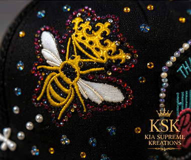 Sounds Like™ Rhinestone Trucker Hat – Kia Supreme Kreations product image 3