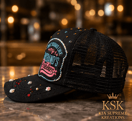 Sounds Like™ Rhinestone Trucker Hat – Kia Supreme Kreations product image 6