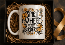 Spirit Lead Me™ Faith Mug | Rhinestone Christian Coffee Mug | Inspirational Gift for Women | 15 oz Ceramic Mug – Kia Supreme Kreations product image 7