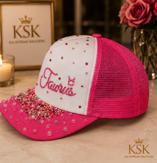 Taurus™ Zodiac Rhinestone Trucker Hat – Kia Supreme Kreations product image 3