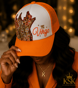 Virgo™ Zodiac Rhinestone Trucker Hat – Kia Supreme Kreations product image 8