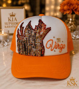 Virgo™ Zodiac Rhinestone Trucker Hat – Kia Supreme Kreations product image 1