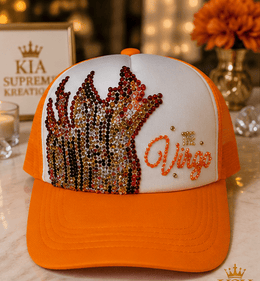 Virgo™ Zodiac Rhinestone Trucker Hat – Kia Supreme Kreations product image 3