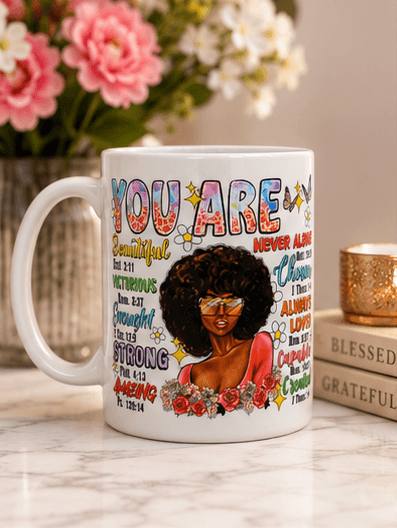 You Are™ Affirmation Ceramic Mug – Kia Supreme Kreations product image 1