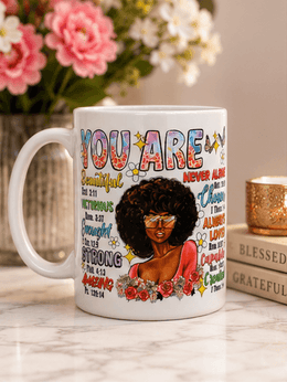 You Are™ Affirmation Ceramic Mug – Kia Supreme Kreations product image 1
